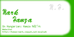 mark hamza business card